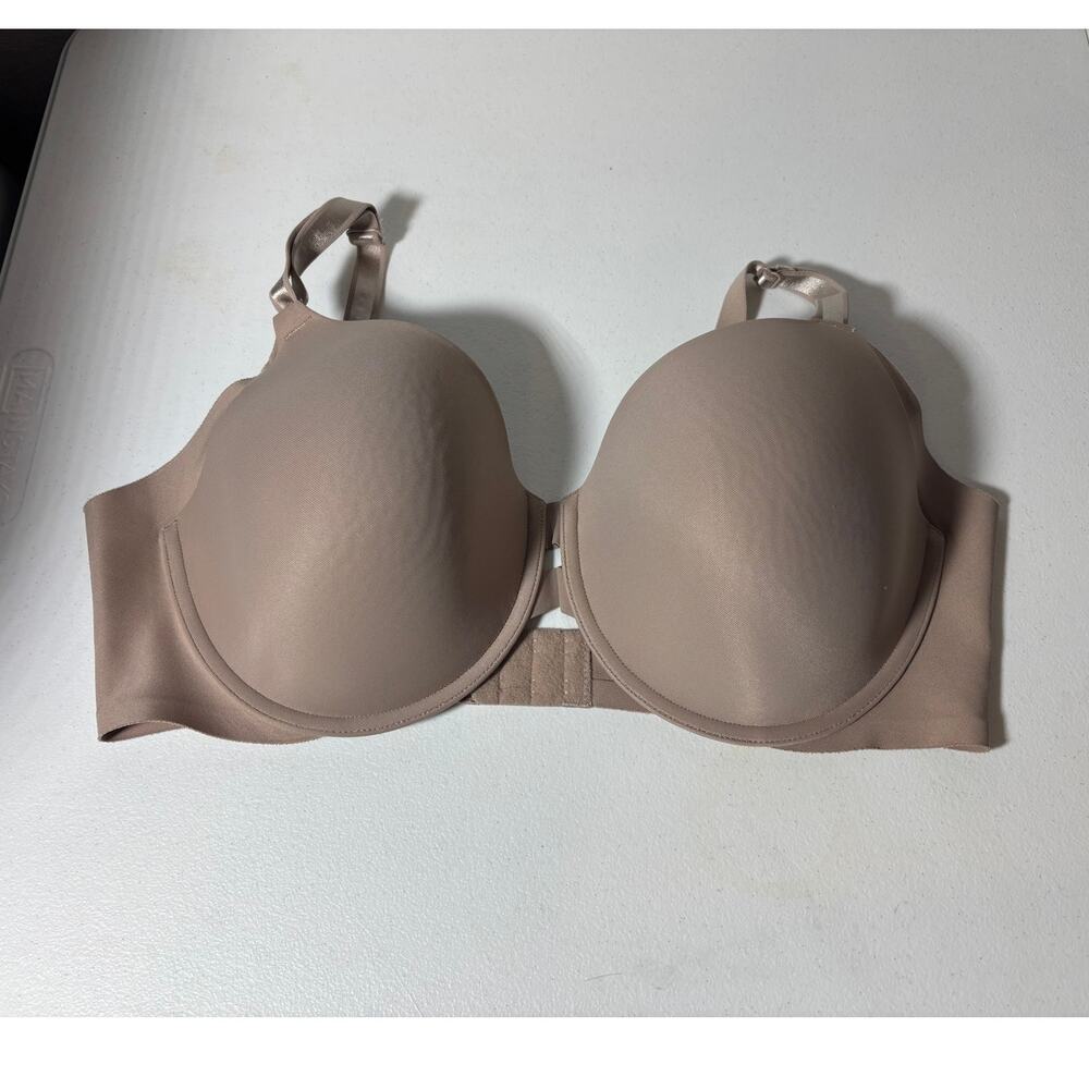Warners Size 40D No Side Effects Full-Coverage Underwire Bra Toasted Almond